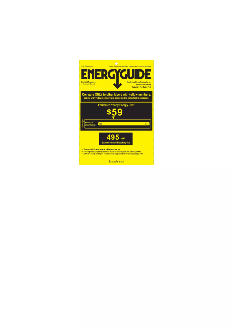 Image de la première page du manuel de l'appareil FFFU18F2VW