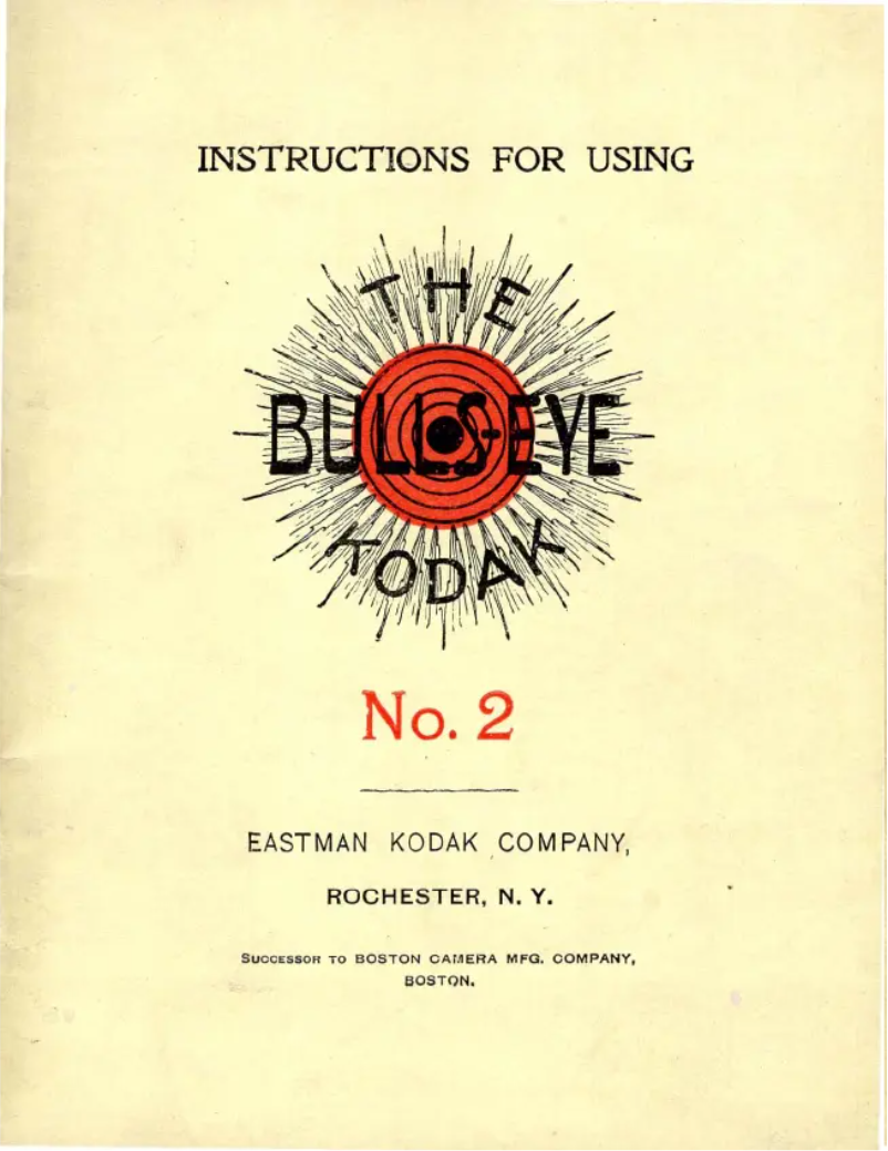 Page n°1 - Manuel utilisateur Kodak No. 2 Bulls-Eye