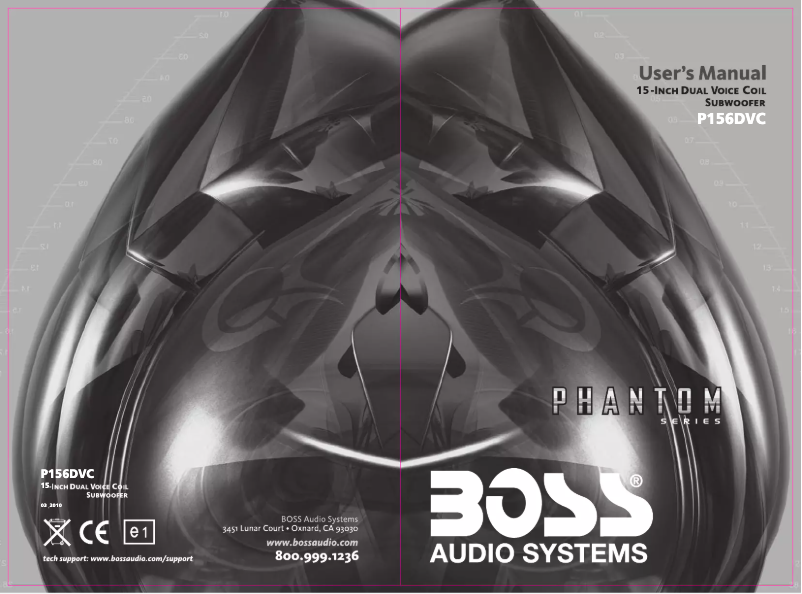 Page n°1 - Manuel utilisateur Boss Phantom P156DVC