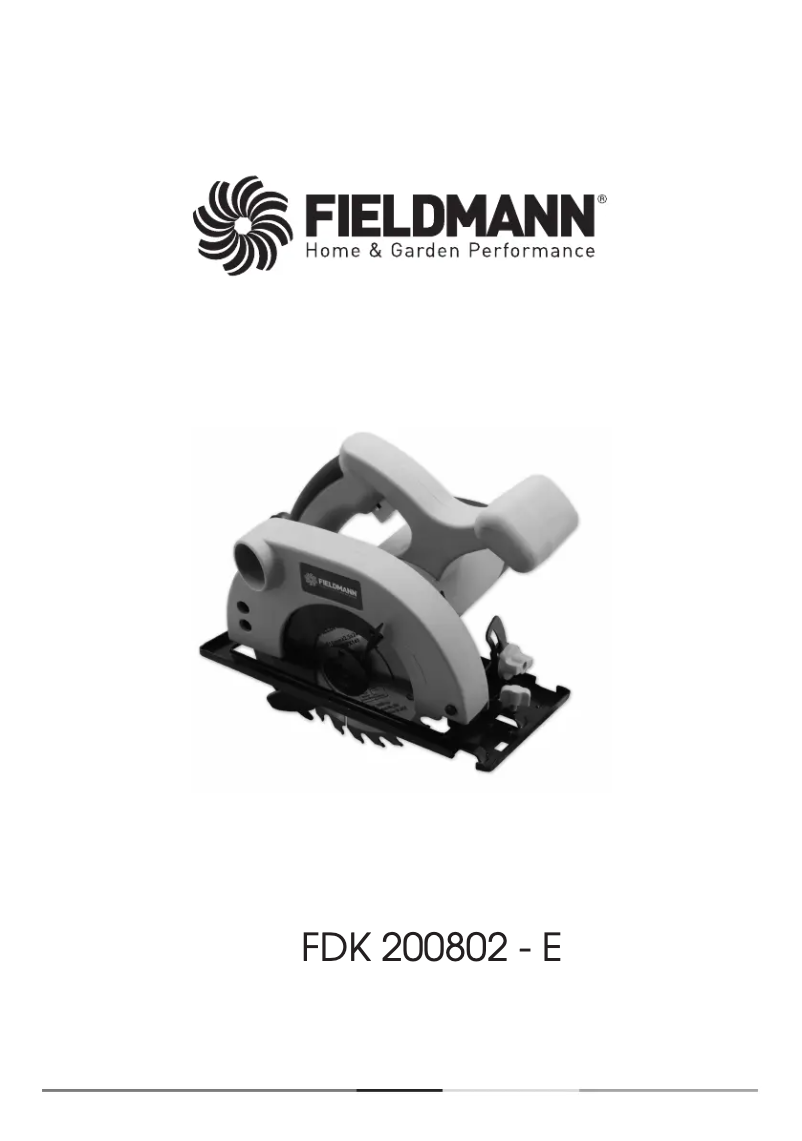 Image de la première page du manuel de l'appareil FDK 200802-E