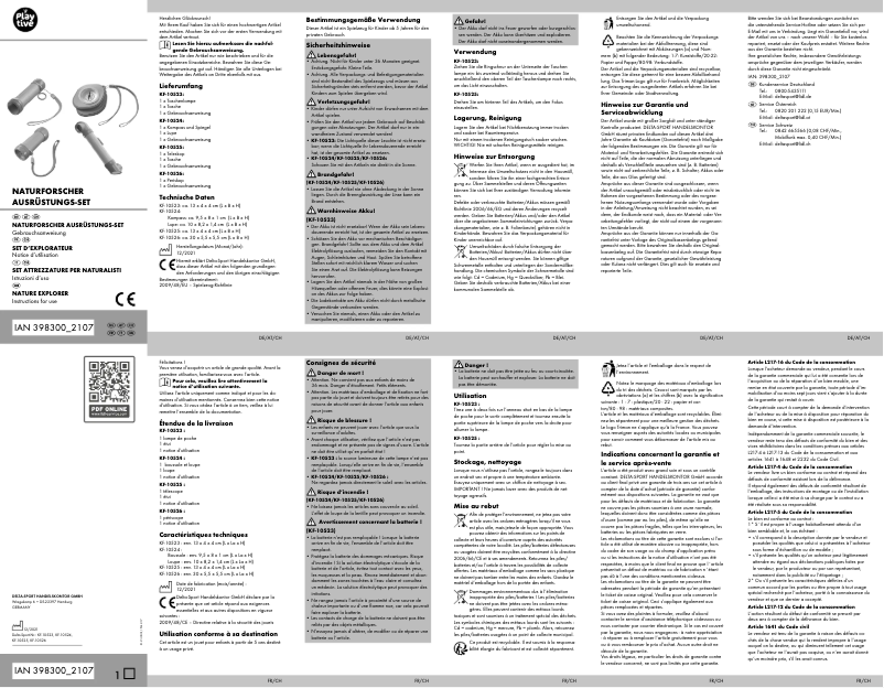 Página 1 del manual Manual de usuario Playtive IAN 398300