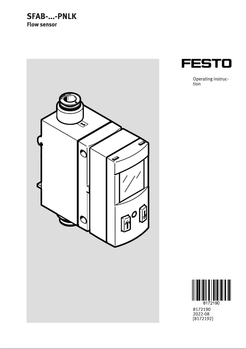 Page n°1 - Manuel utilisateur Festo SFAB-10U-WQ6-PNLK-PNVBA-M12