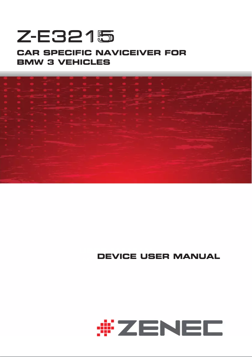 Image de la première page du manuel de l'appareil Z-E3215