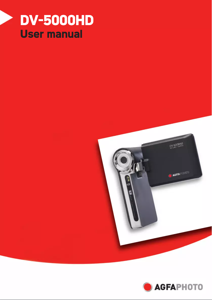 Image de la première page du manuel de l'appareil DV-5000HD