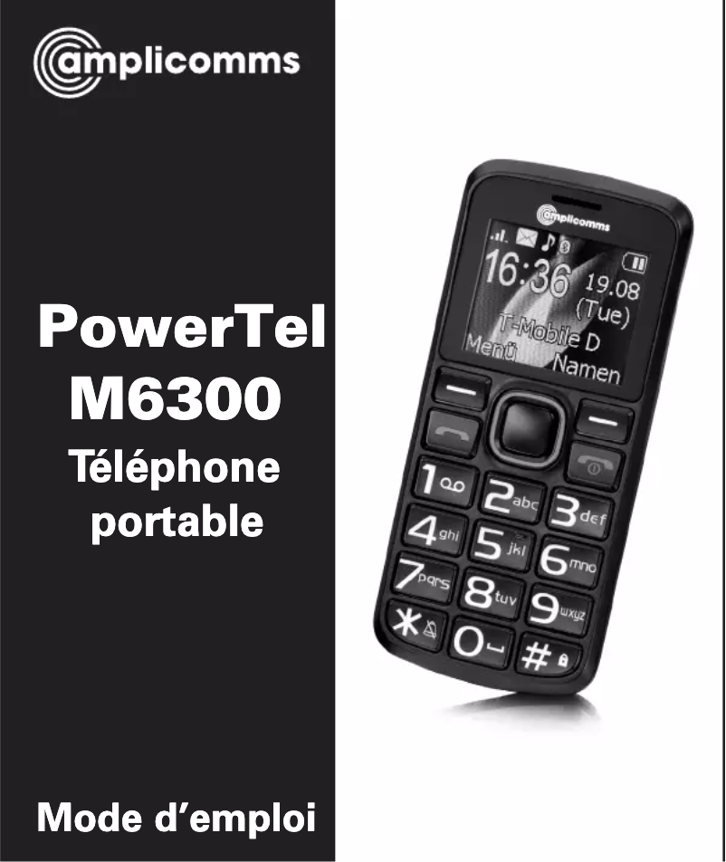 Page n°1 - Manuel utilisateur Amplicomms PowerTel M6300