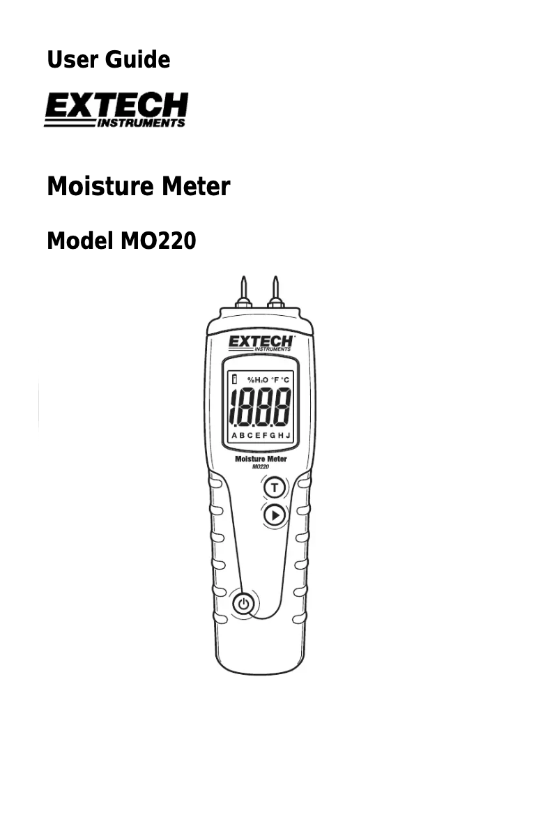 Image de la première page du manuel de l'appareil MO220