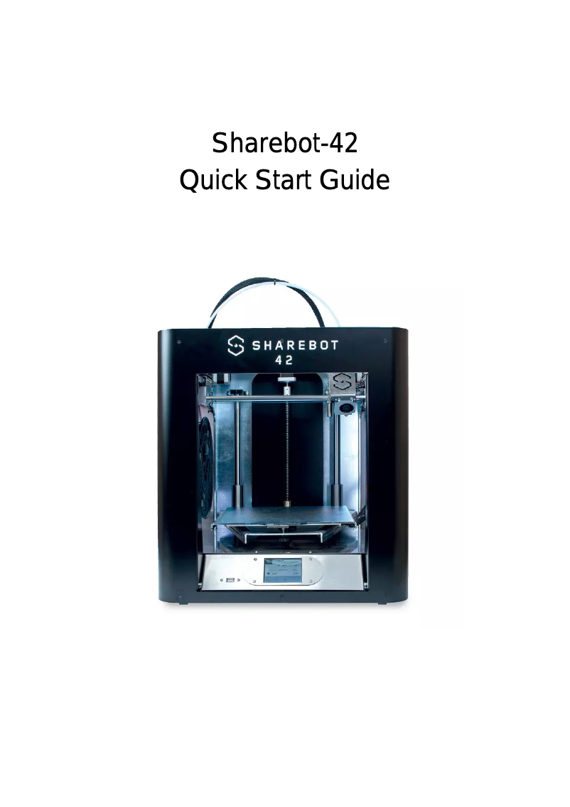 Página 1 del manual Manual de usuario Sharebot 42