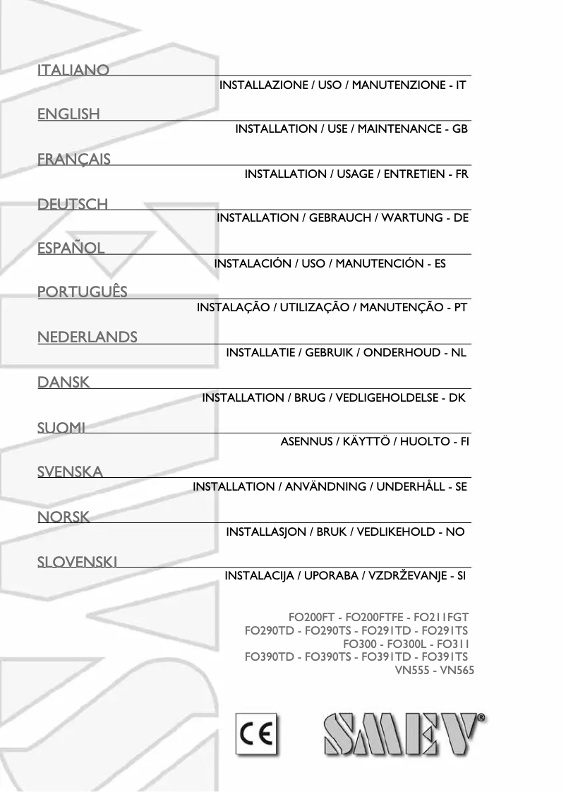Page 1 de la notice Manuel utilisateur Dometic VN555