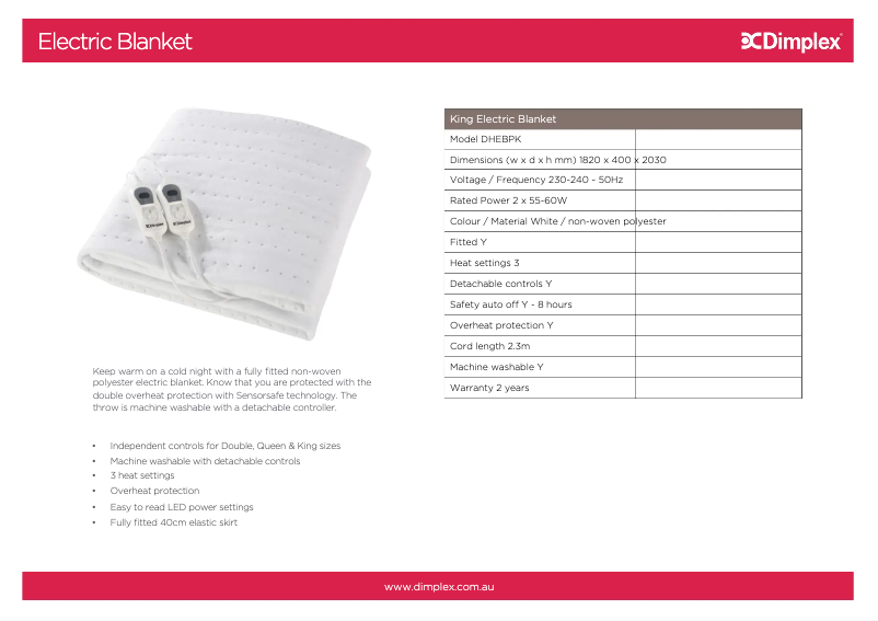 Image de la première page du manuel de l'appareil DHEBPK