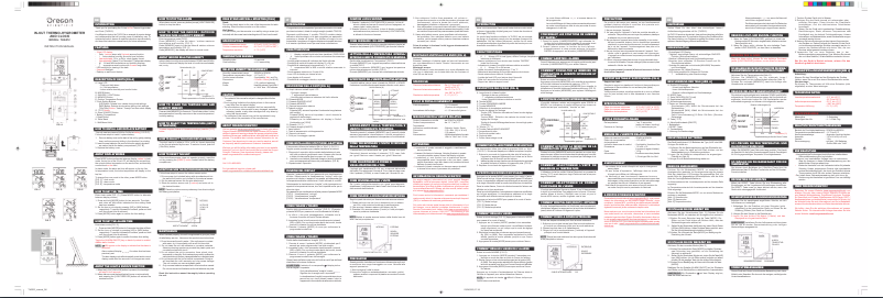 Page 1 de la notice Manuel utilisateur Oregon Scientific THG312