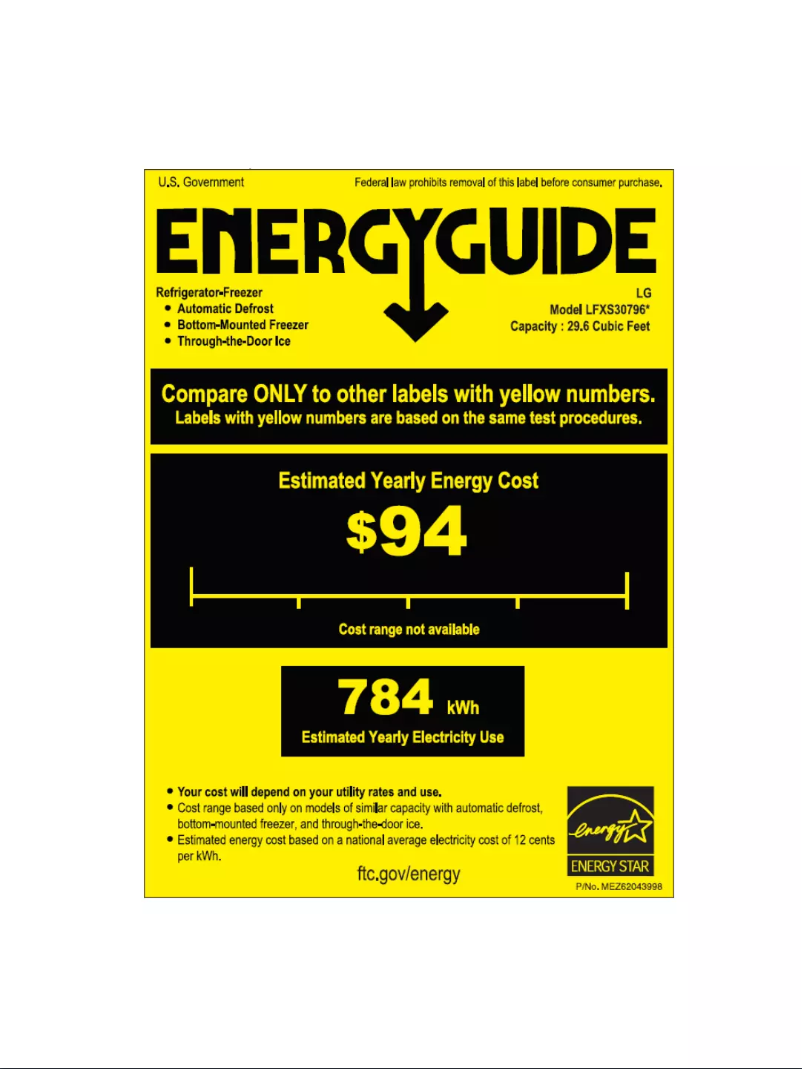 Image de la première page du manuel de l'appareil LFXS30796