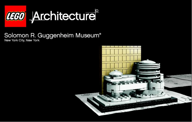 Page 1 de la notice Manuel utilisateur Lego Solomon R. Guggenheim Museum®
