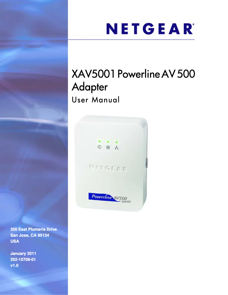 Page n°1 - Mode d'emploi Netgear XAVB5001