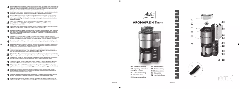 Página 1 del manual Manual de usuario Melitta Aromafresh Therm