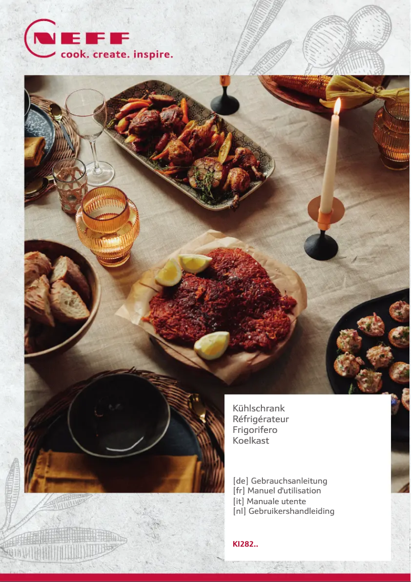 Page 1 de la notice Manuel utilisateur Neff KI2821SE0