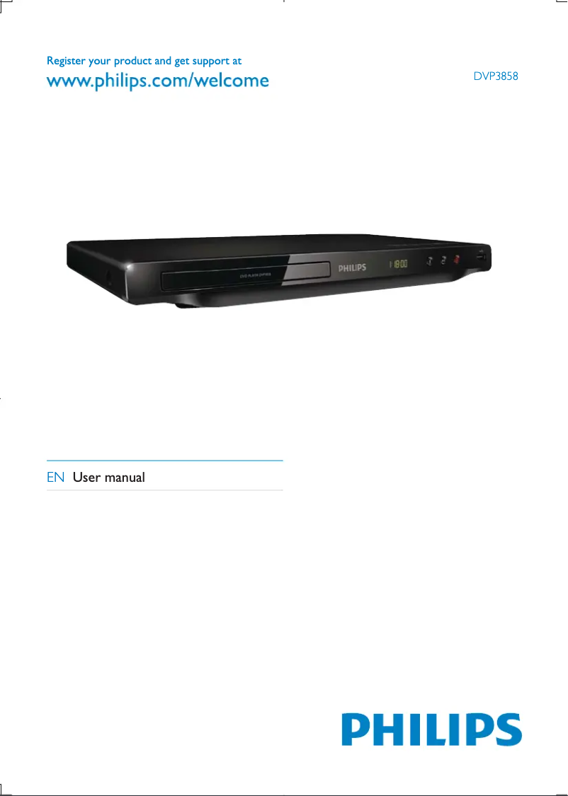 Imagen de la primera página del manual del dispositivo DVP3858X