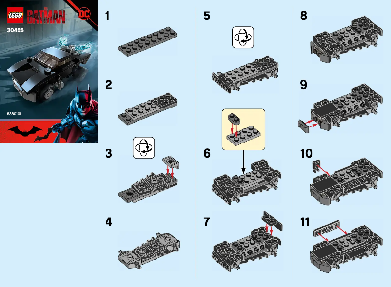 Page 1 de la notice Manuel utilisateur Lego Batman 30455