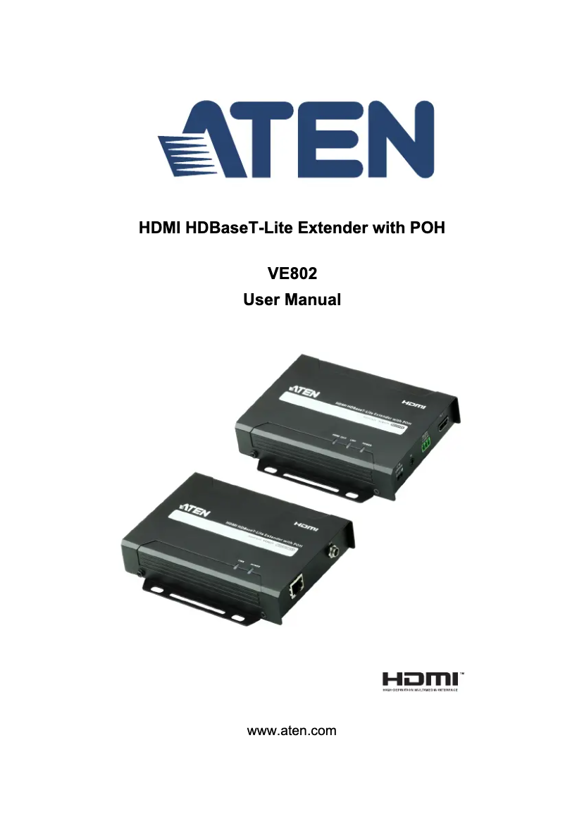 Página 1 del manual Manual de usuario ATen VE802T