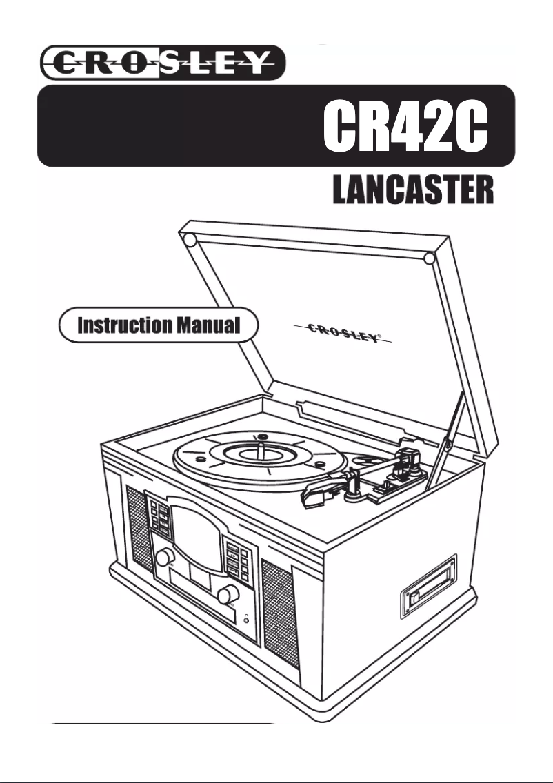 Image de la première page du manuel de l'appareil Lancaster CR42D