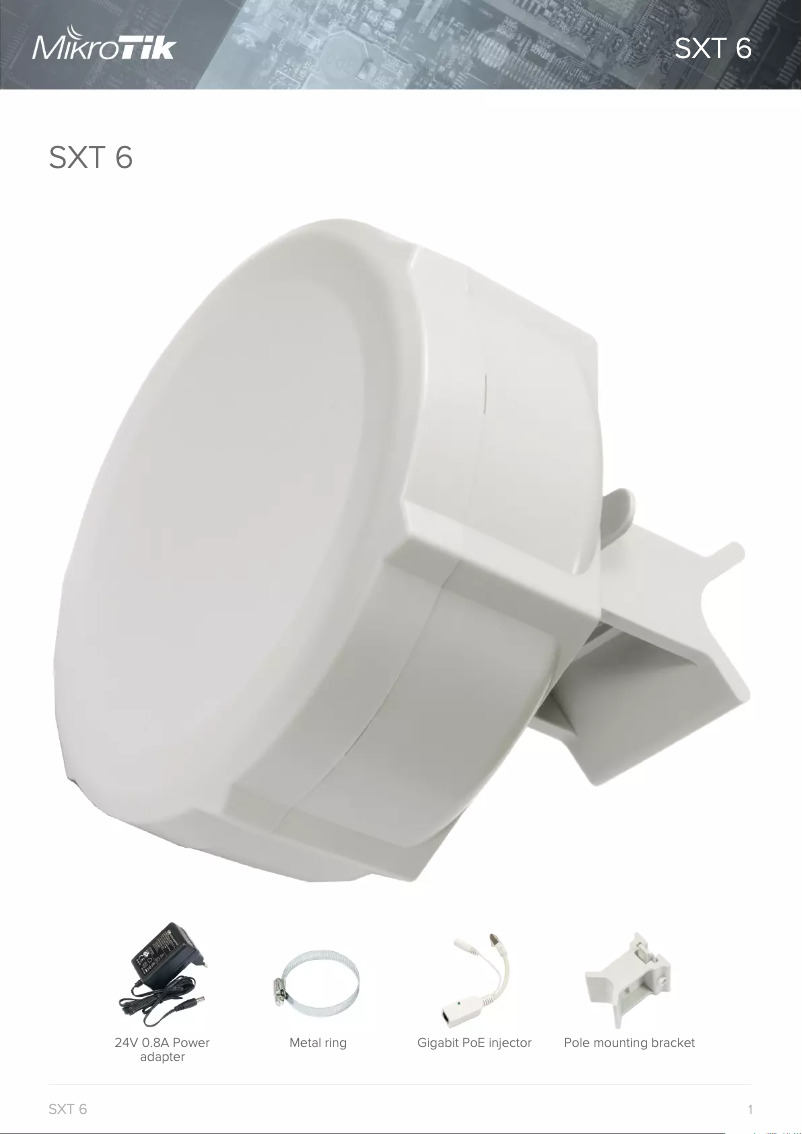 Page n°1 - Brochure Mikrotik SXT 6