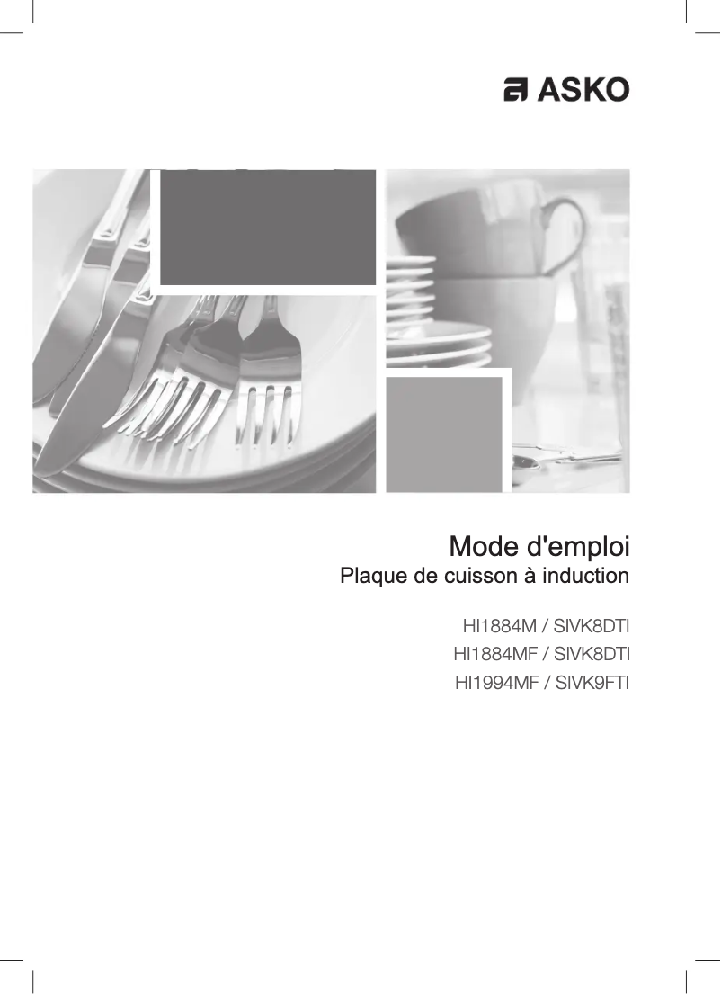 Page n°1 - Manuel utilisateur Asko HI1884MF