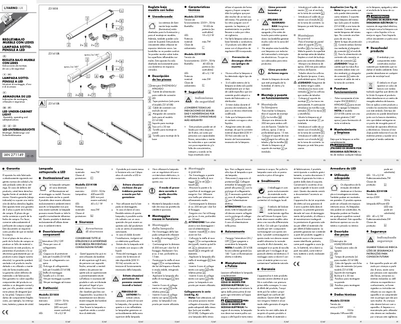 Page n°1 - Manuel utilisateur Livarno Lux Z31410B