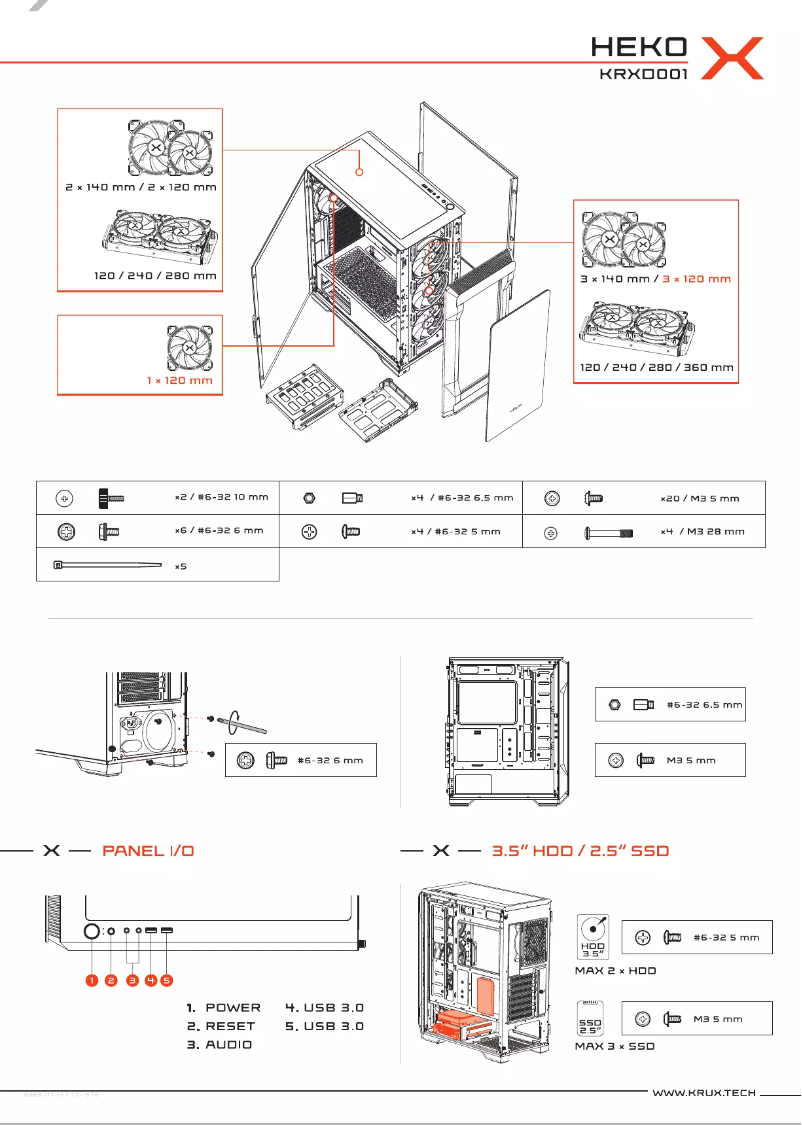 Page 1 de la notice Manuel utilisateur KRUX Heko KRXD001