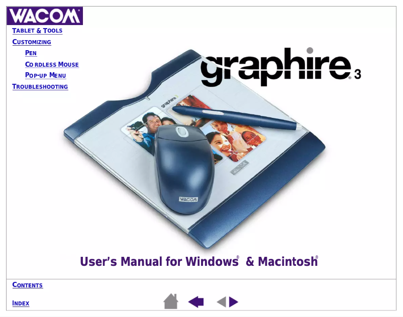 Image de la première page du manuel de l'appareil Graphire 3