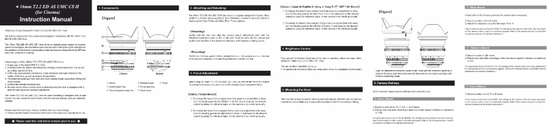 Image de la première page du manuel de l'appareil 16mm T2.2 VDSLR ED AS UMC CS II