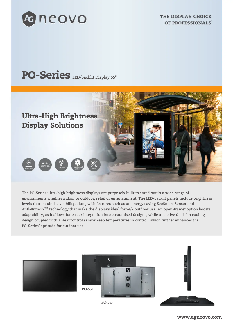 Image de la première page du manuel de l'appareil PO-55F