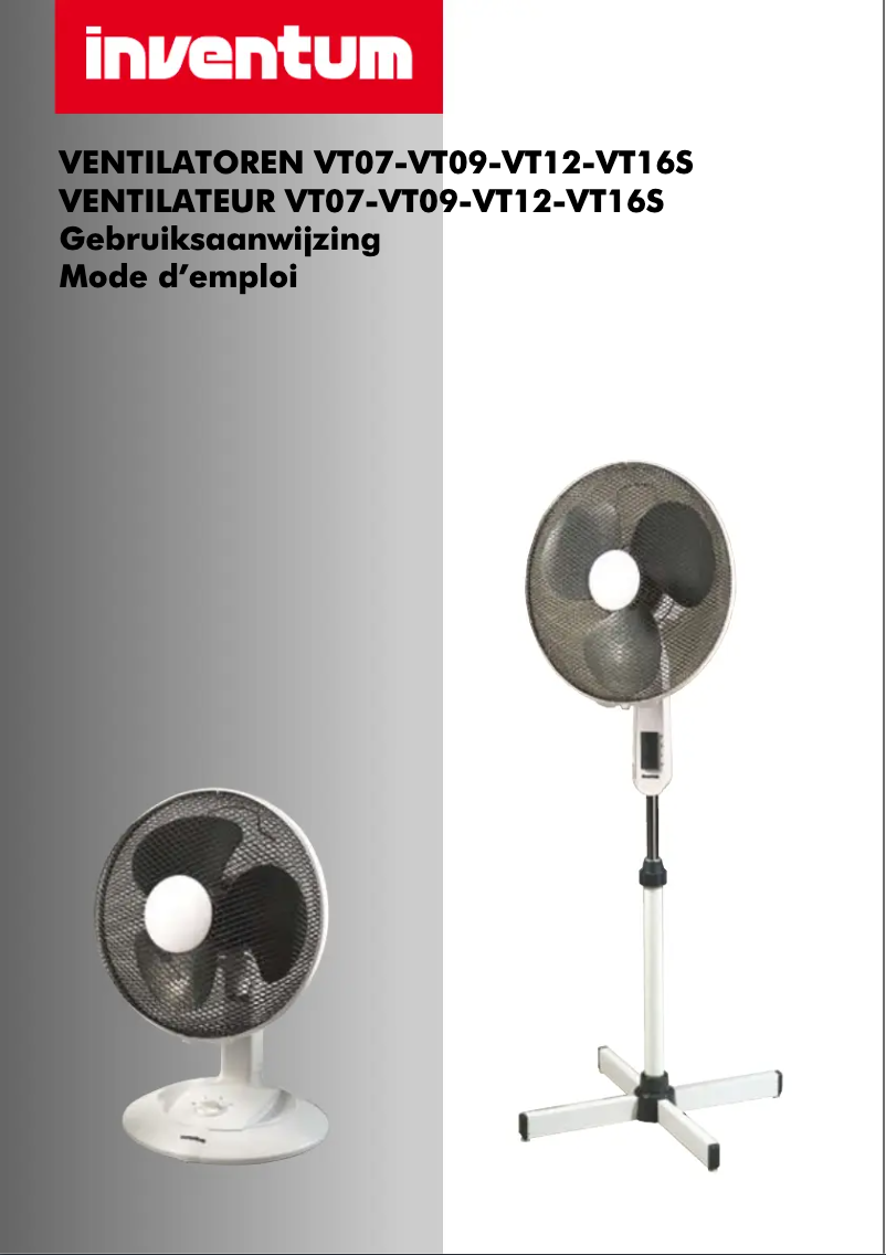 Page 1 de la notice Manuel utilisateur Inventum VT07