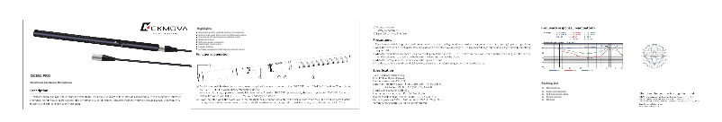 Page 1 de la notice Manuel utilisateur CKMOVA DCM1 Pro