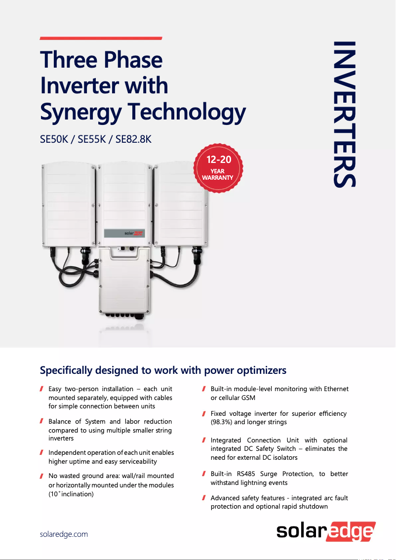 Image de la première page du manuel de l'appareil SE82.8K-RW00IBNQ4-DG