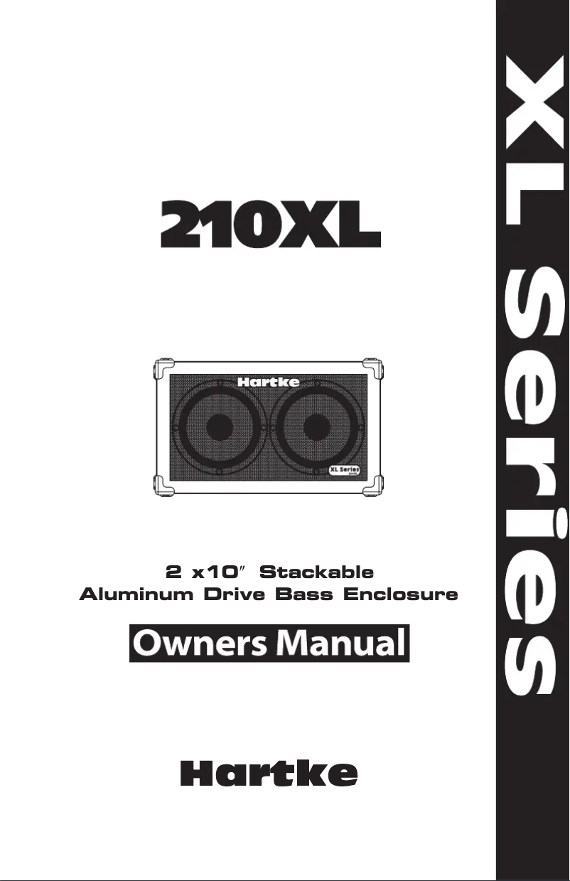 Page n°1 - Manuel utilisateur Hartke 210XL