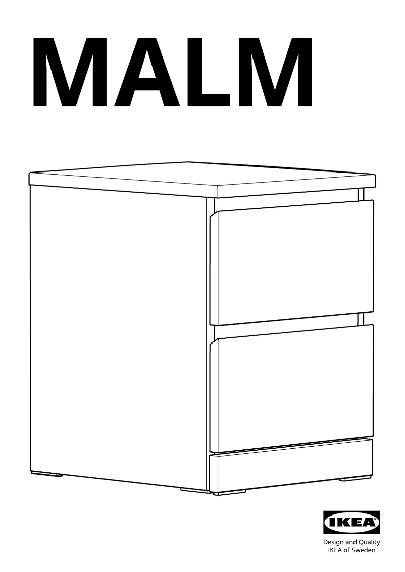Page 1 de la notice Manuel utilisateur Ikea MALM 905.690.78