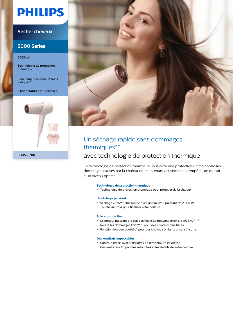 Image de la première page du manuel de l'appareil BHD530