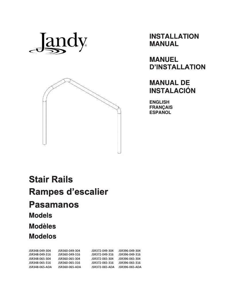 Page n°1 - Manuel utilisateur JANDY JSR348-049-316