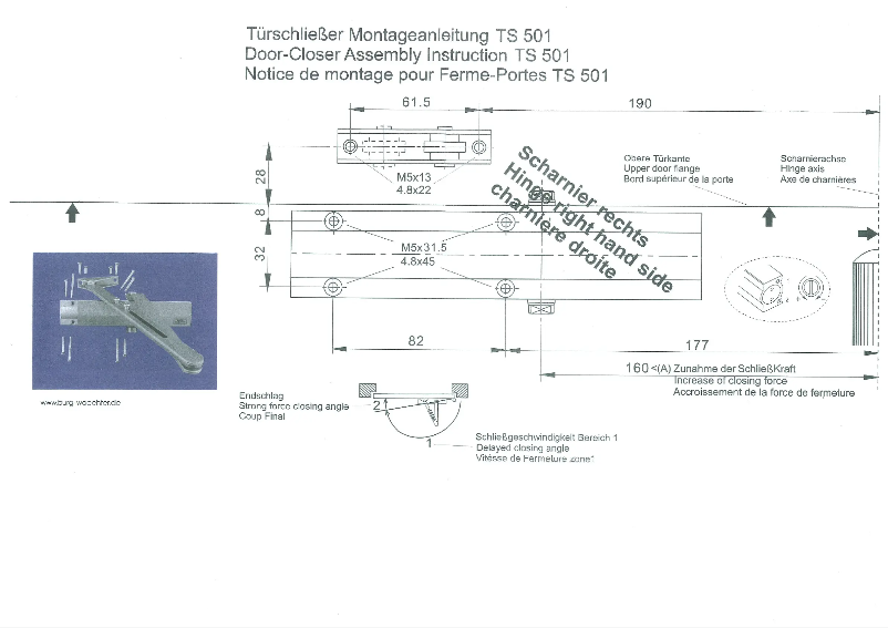 Page n°1 - Manuel utilisateur Burg Wächter TS 501
