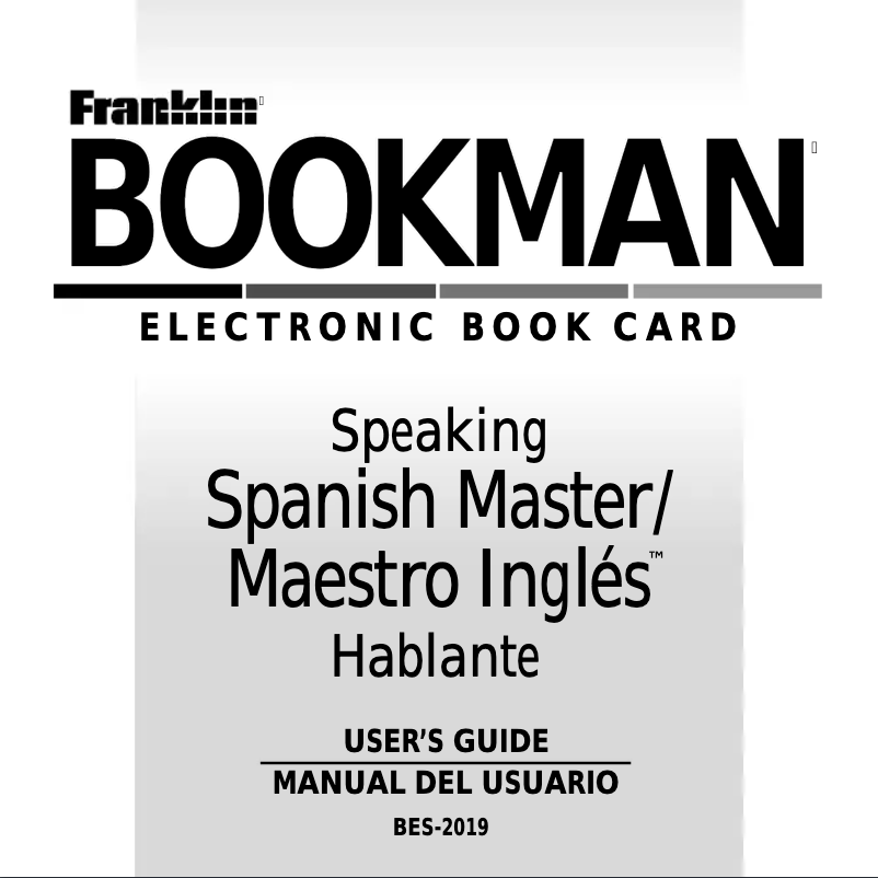 Page 1 de la notice Manuel utilisateur Franklin BES-2019