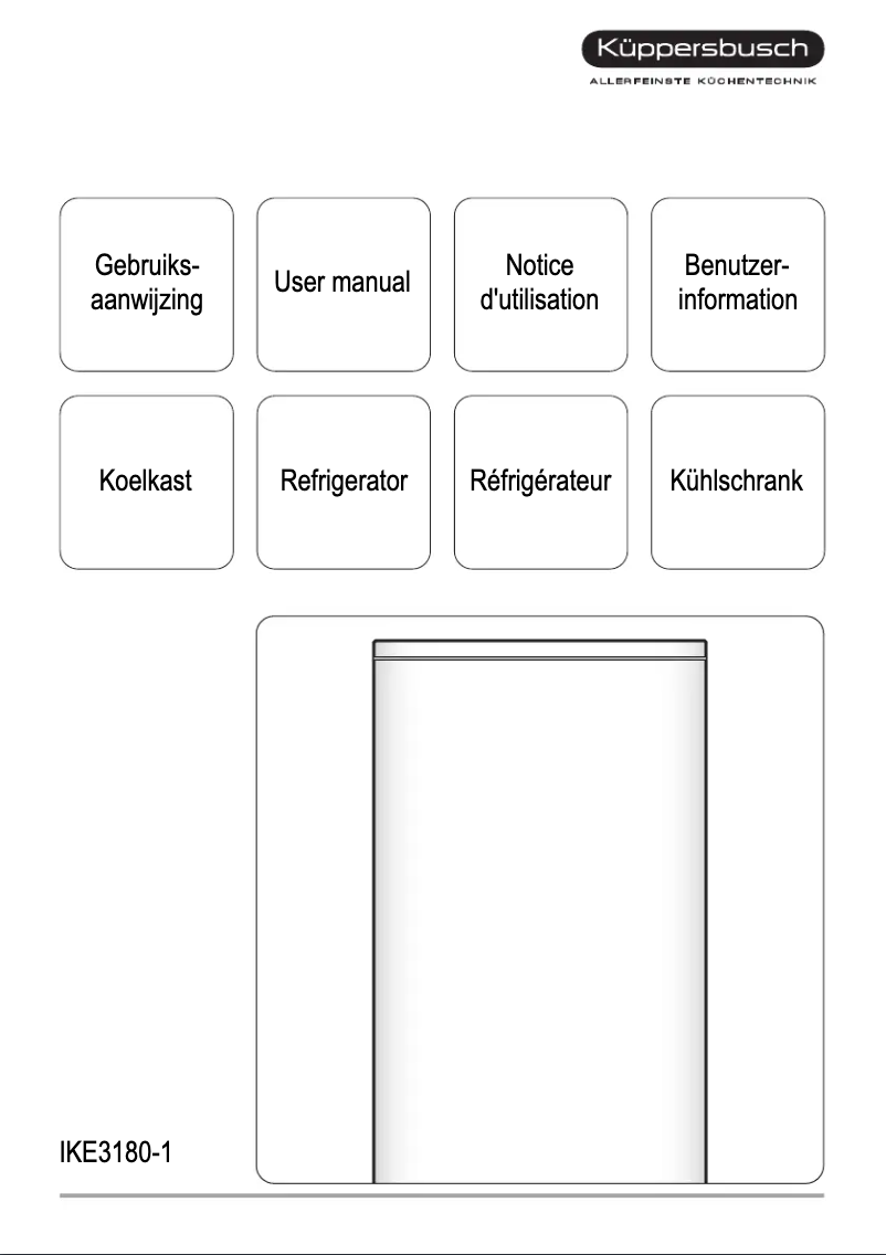 Page n°1 - Manuel utilisateur Küppersbusch IKE 3180-1