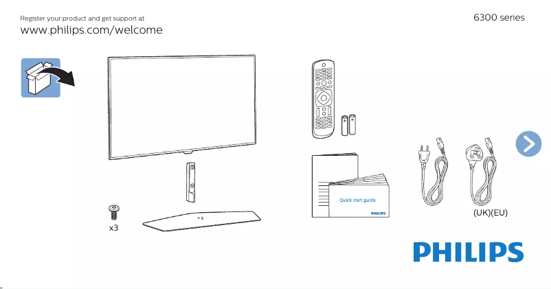 Image de la première page du manuel de l'appareil 40PFK6300
