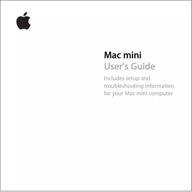 Page 1 de la notice Manuel utilisateur Apple Mac Mini 2020