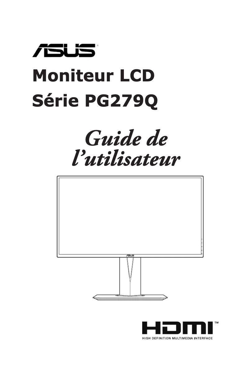 Image de la première page du manuel de l'appareil ROG Swift PG279QZ