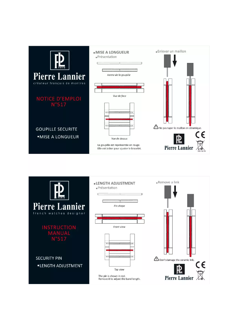 Página 1 del manual Manual de usuario Pierre Lannier 517