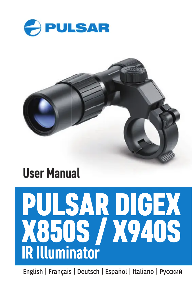 Page n°1 - Manuel utilisateur Pulsar Digex-X940S