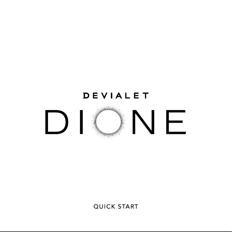 Page 1 de la notice Manuel utilisateur Devialet DIONE 950W