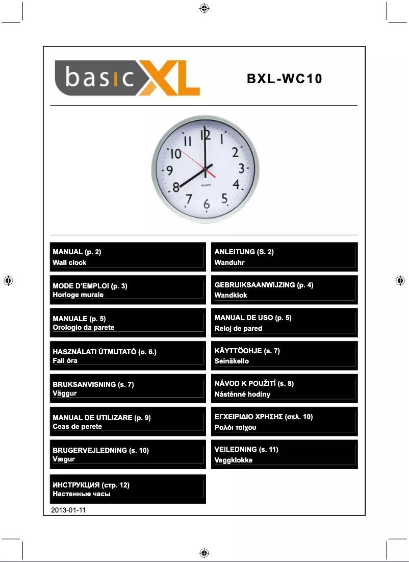 Página 1 del manual Manual de usuario basicXL BXL-WC10