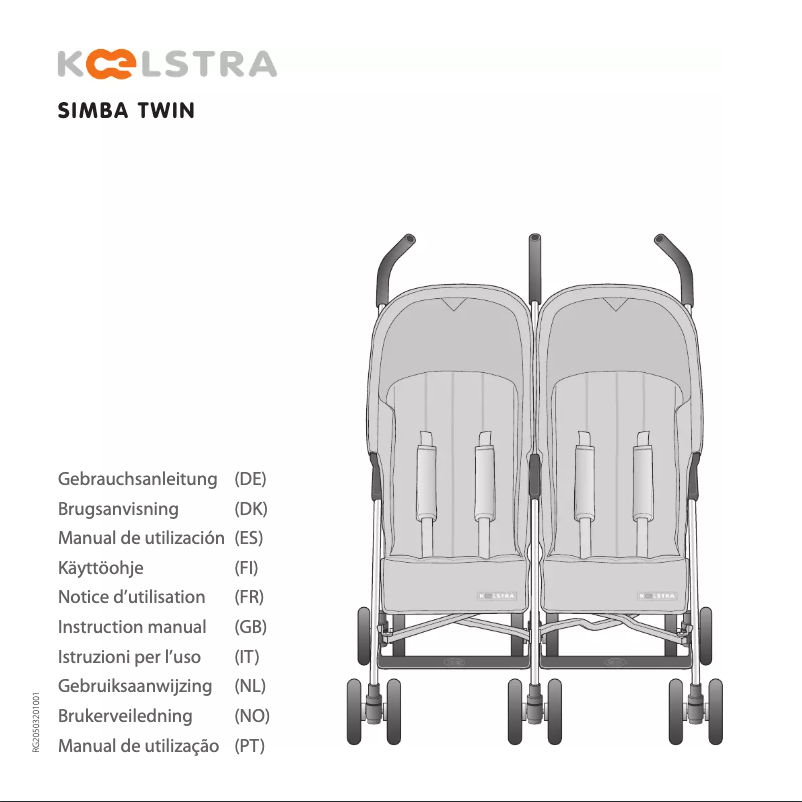 Page 1 de la notice Manuel utilisateur Koelstra Simba Twin T3