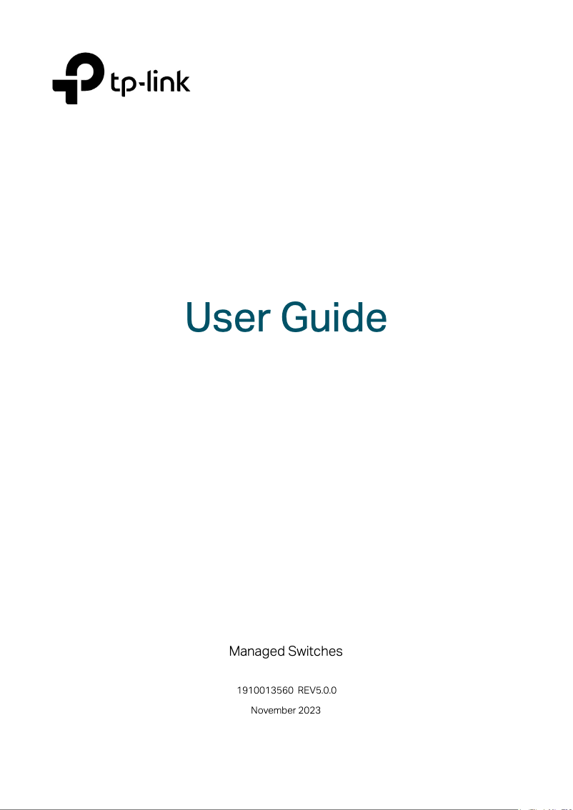 Page n°1 - Manuel utilisateur TP-Link SG6654XHP