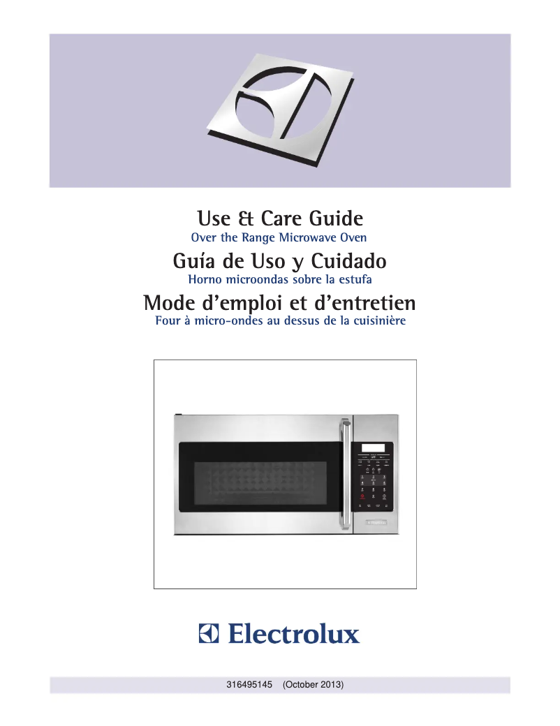 Page 1 de la notice Manuel utilisateur Electrolux EI30SM35QS